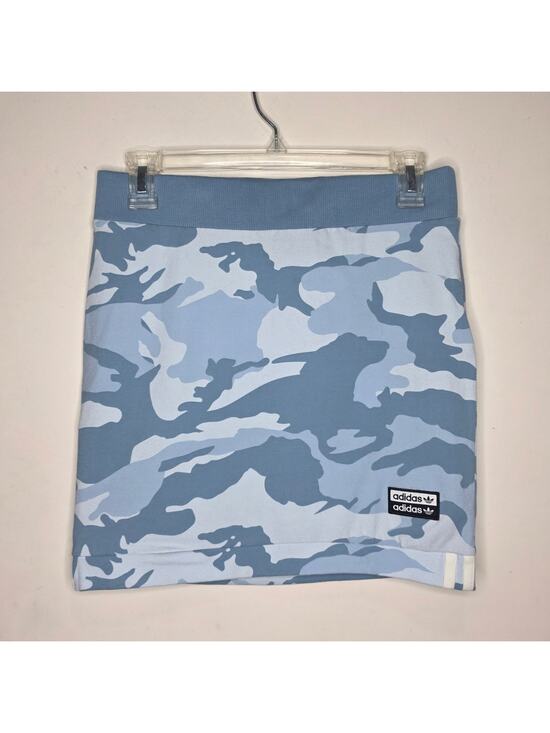 adidas Dresses & Skirts - NWT Adidas blue camouflage camo cotton pull on skirt - small / 4